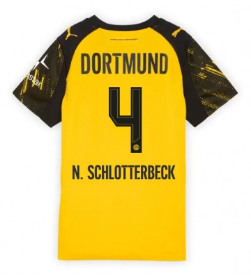 Lacne Ženy Futbalové dres Borussia Dortmund Nico Schlotterbeck #4 2025-26 Krátky Rukáv - Domáci
